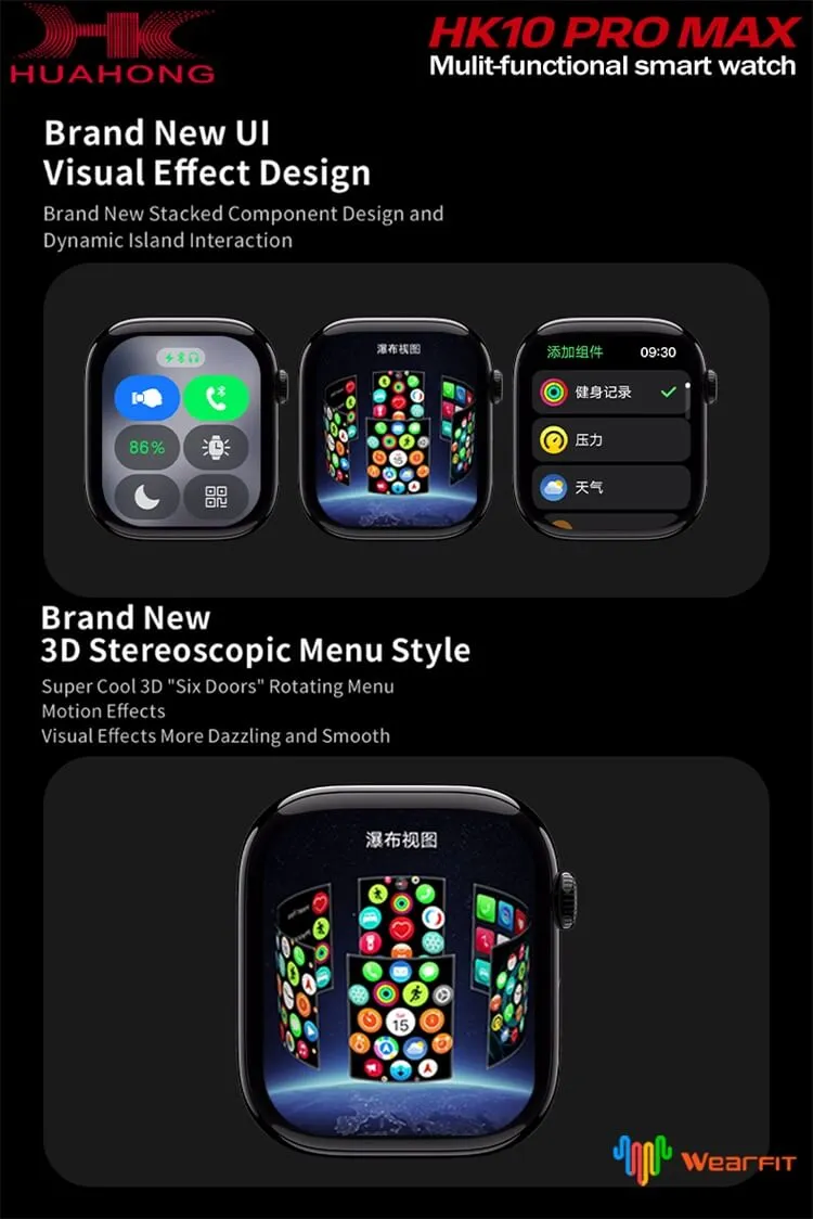 HK10 Pro Max Gen6 Series 10 Smart Watch