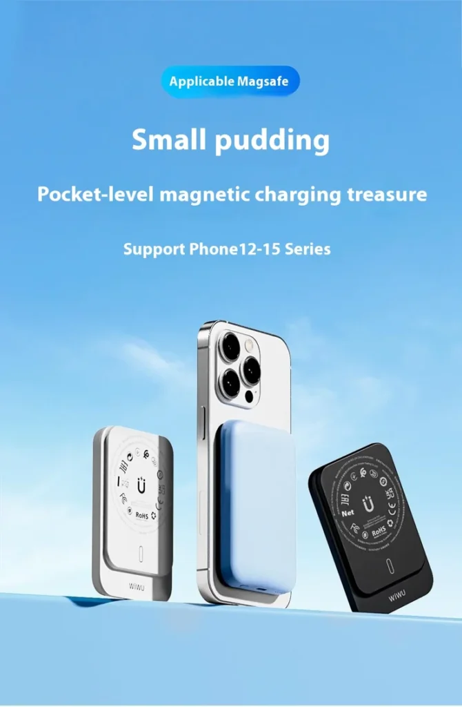 WiWU P037 5000mAh Magnetic Wireless Power Bank