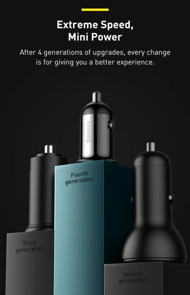 Baseus CCALLP-01 Grain Pro Dual USB (Dual USB 4.8A) Car Charger mymemorylk.com 3