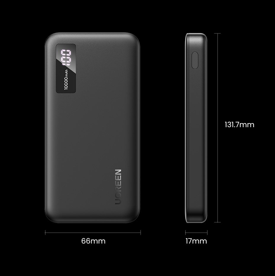 UGREEN 20W 10000mAh Two-way Fast Charging Power Bank mymemorylk.com