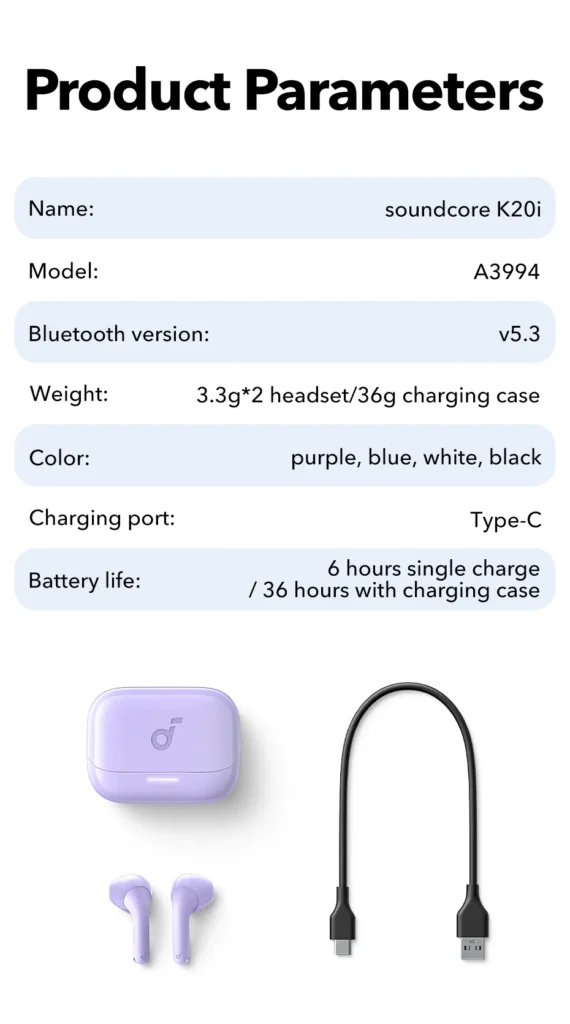 Anker Soundcore K20i Wireless Earbuds mymemorylk (1)