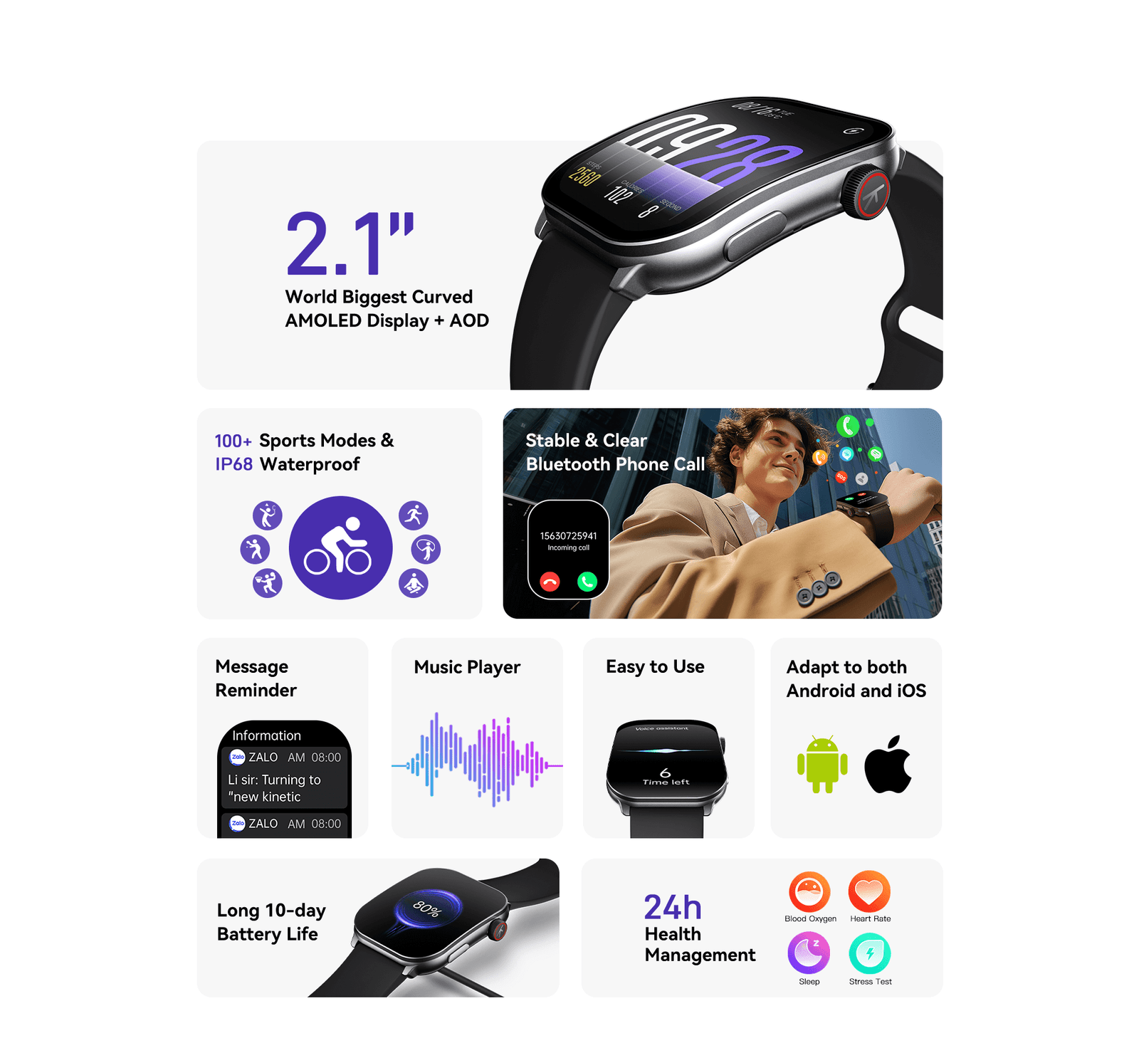 Kieslect Balancs Smart Calling Watch mymemorylk.com