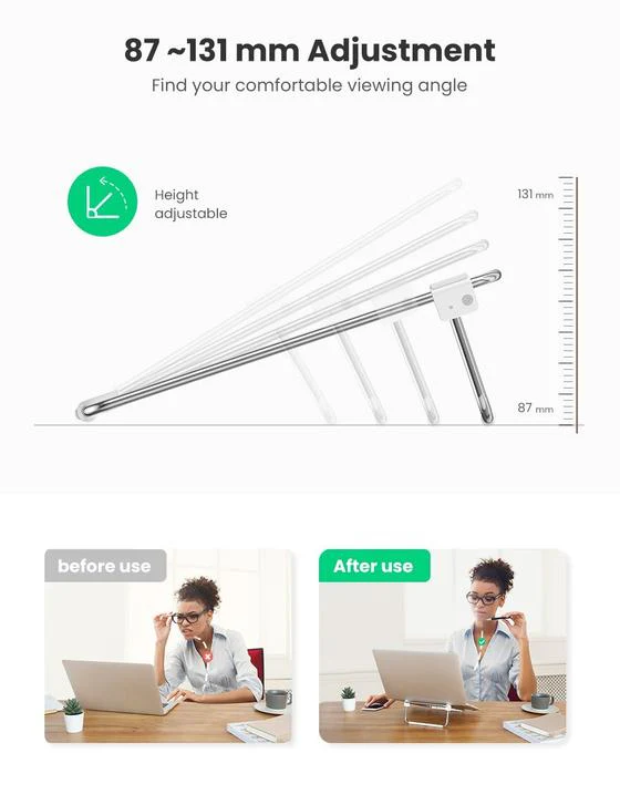 UGREEN LP230 FOLDABLE DESKTOP LAPTOP STAND (SILVER)