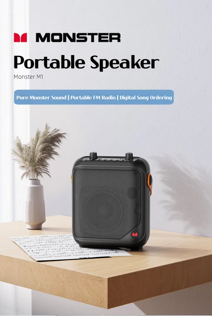 Monster M1 Portable Bluetooth Speaker