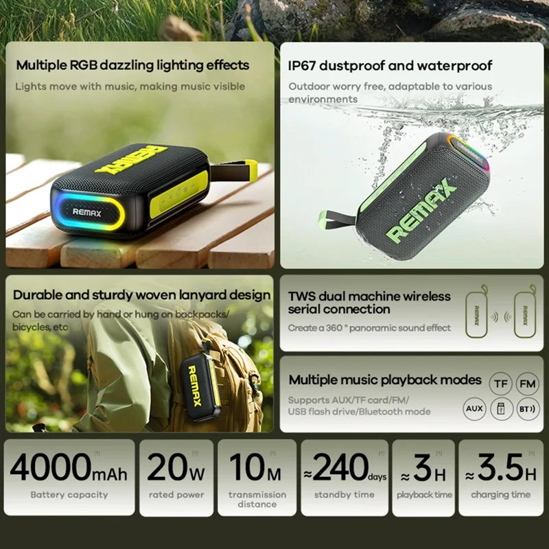 Remax RB-M10 Waterproof Portable Speaker