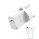 Aspor A827 2.4A Type-C Smart Fast Charger Dock with USB Cable
