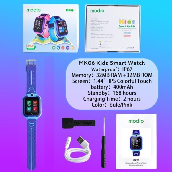 Modio MK06 Kids Smart Watch