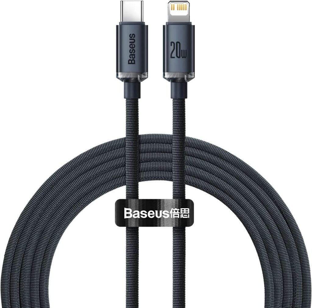 Baseus Crystal Shine Series 20W 2M Type-C to Lightning Fast Charging Data Cable