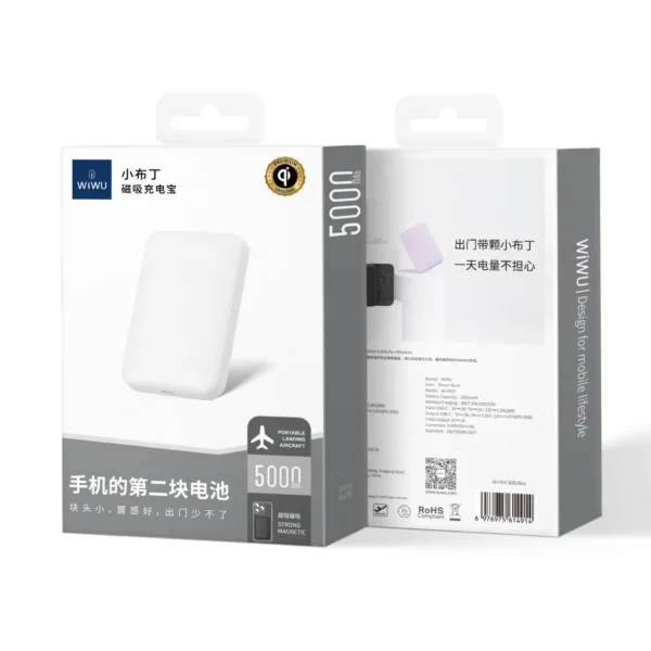 WiWU P037 5000mAh Magnetic Wireless Power Bank