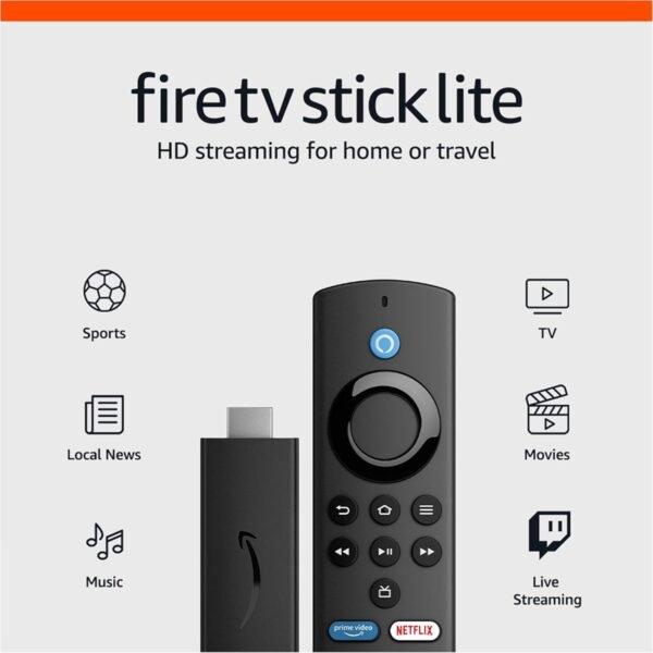 Amazon Fire TV Stick Lite HD Streaming Device