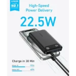 Anker A1388 22.5W 10000mAh Power Bank with Built-in USB-C Cable