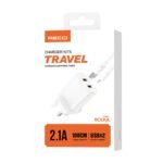 Recci RC53UL 2.1A Travel Charger And Lightning
