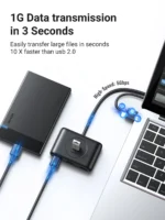 UGREEN CR113 USB 3.0 HUB 0.5M (BLACK)