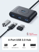 UGREEN CR113 USB 3.0 HUB 0.5M (BLACK)