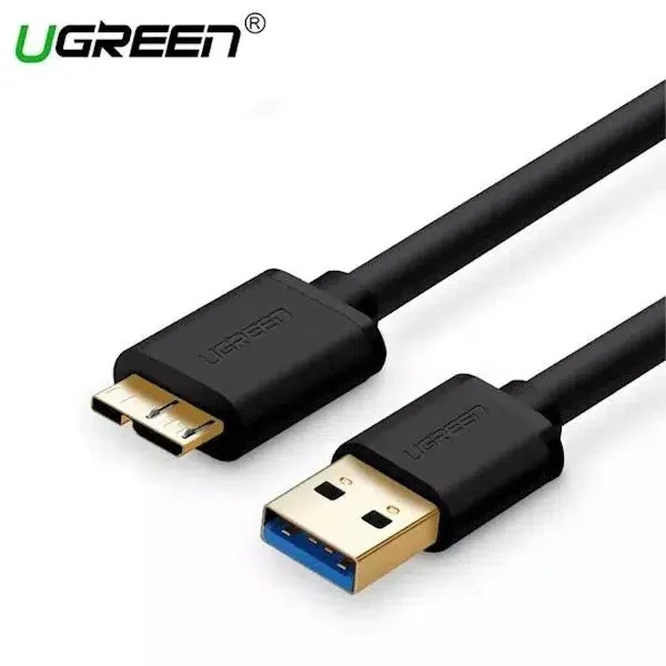 Ugreen Us130 Usb 3.0 A Male To Micro Usb 3.0 Male Cable 0.5M (Black)