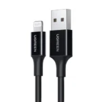 Ugreen Us155 Usb to Lightning Nickel Plating Mfi Certified Cable 1 Meter (Black)