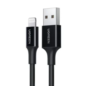 Ugreen Us155 Usb to Lightning Nickel Plating Mfi Certified Cable 1 Meter (Black)