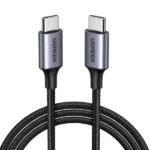 Ugreen Us261 1 Meter Type-C To Type-C Pd Round Cable Nickel Plating Aluminum Shell
