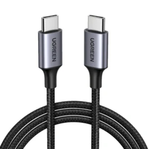 Ugreen Us261 1 Meter Type-C To Type-C Pd Round Cable Nickel Plating Aluminum Shell