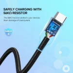Ugreen Us288 Usb to Type-C Fast Charging 3A Max Cable 1 Meter Black