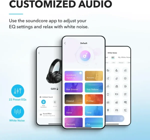 Anker Soundcore Q20i Hybrid ANC Headphones mymemorylk.com