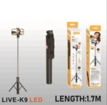 PLOKAMA Live-K9 LED Selfie Stick Wireless Tripod - Image 2
