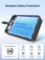 UGREEN PB505 20000mAh 20W Power Bank with Integrated Type-C Cable