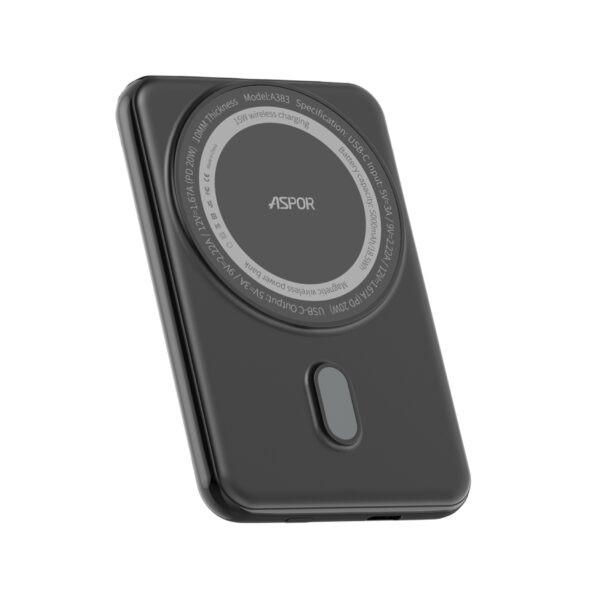 Aspor A385 10000mAh Magnetic Wireless Power bank mymemorylk