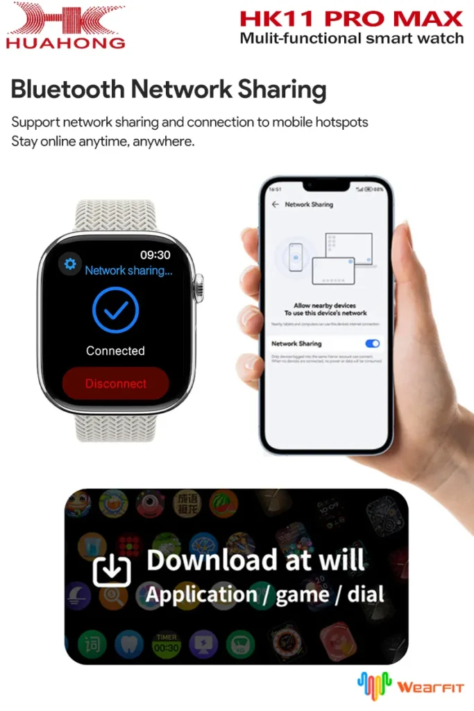 HK11 Pro Max AMOLED Smart Watch