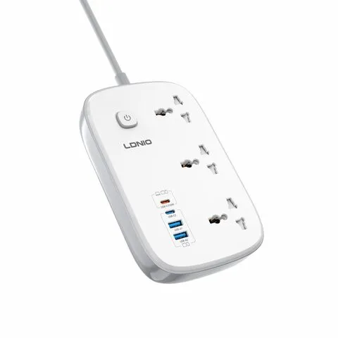 LDNIO SC6 3 Power Socket 3250W 2 USB + 2 PD Extension Power Cord mymemorylk.com