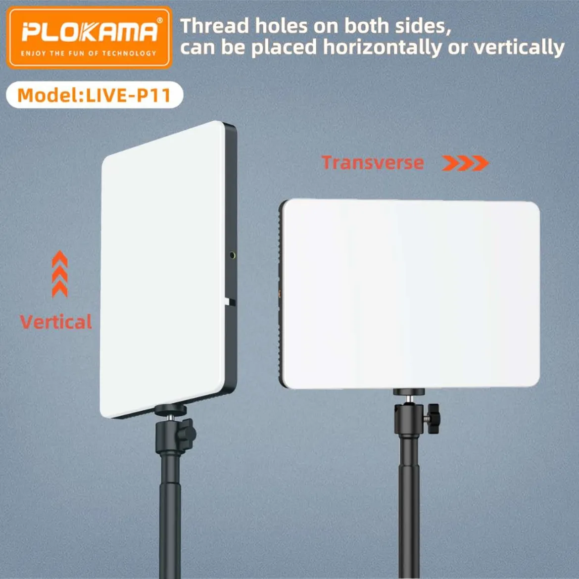 Plokama Live-P11 Application Scenarios Led Fill Light Panel MY MEMORY