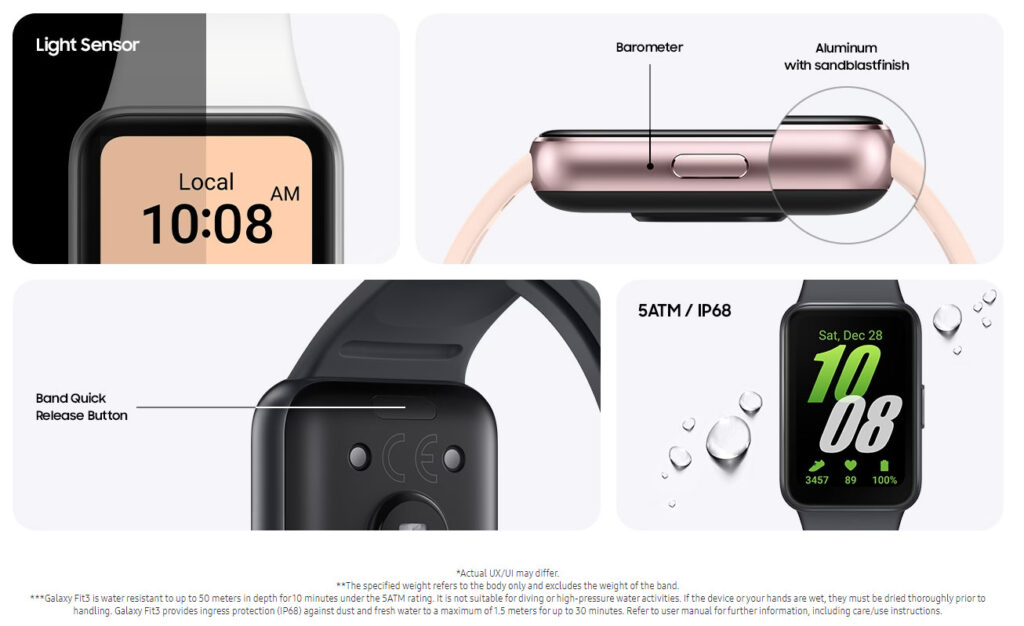 Samsung Galaxy Fit 3 Smartwatch mymemorylk.com