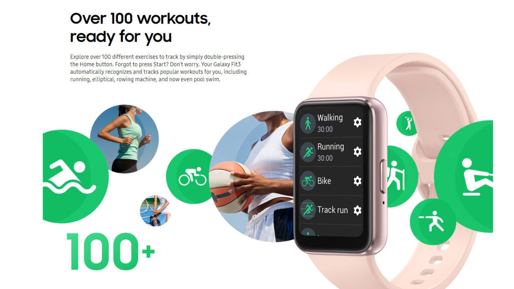 Samsung Galaxy Fit 3 Smartwatch mymemorylk.com
