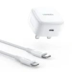 UGREEN 20W Type-C PD Fast Charger With Type-C to Lightning 1M Cable