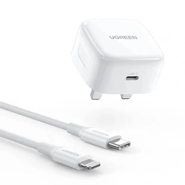 UGREEN 20W Type-C PD Fast Charger With Type-C to Lightning 1M Cable