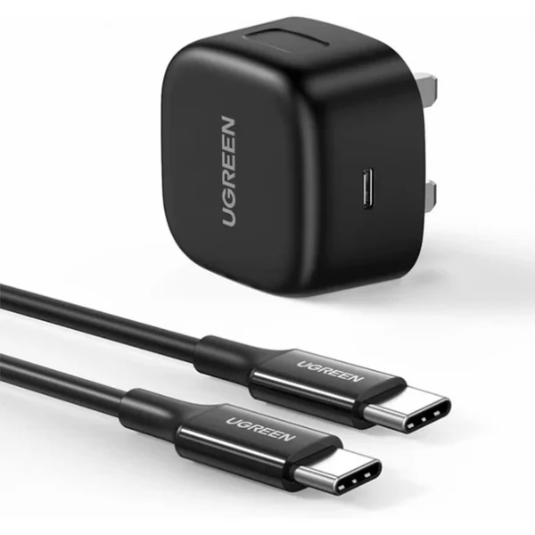UGREEN 25W Type-C PD Fast Charger With Type-C to Type-C 2M Cable mymemorylk.com