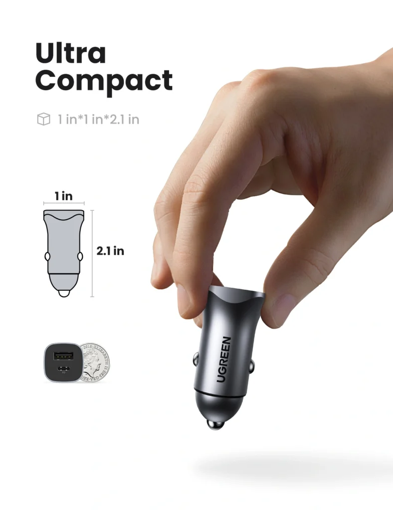 UGREEN 24W Dual USB Car Charger – CD130 mymemorylk.com