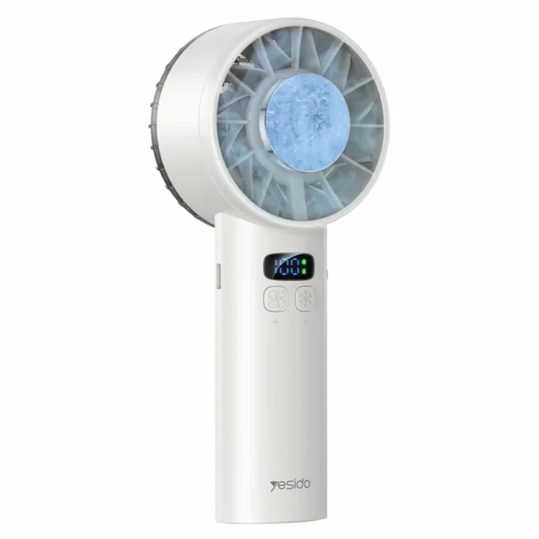 YESIDO YF18 Semiconductor Cooling Handheld Fan 100 Speeds LCD Display Rechargeable Fan - mymemorylk.com
