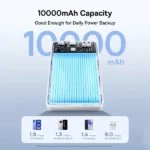 Baseus 10000mAh 22.5W EnerFill FP21 Power Bank – (Moon White) - P1008210D213-00 -mymemorylk.com