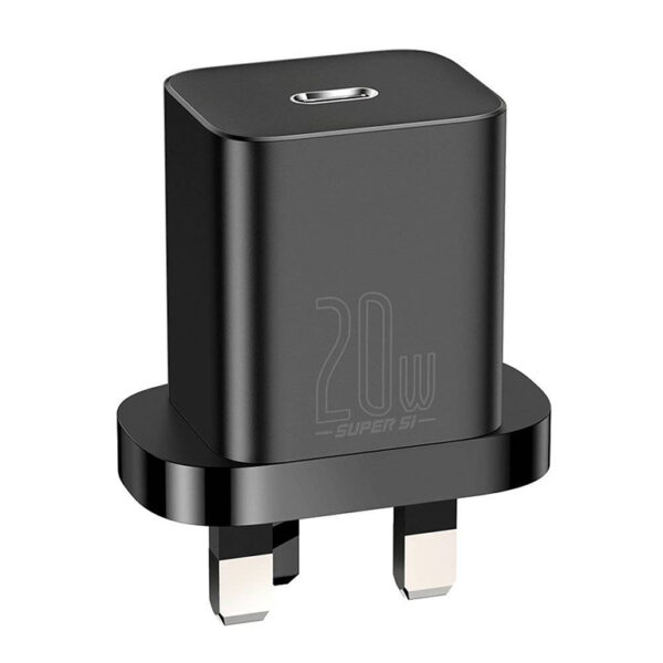 Baseus 20W Super Si Quick Charger 1C UK Black - CCSUP-K01
