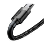 Baseus Cafule 1M Cable USB For Micro 2.4A Gray+Black – CAMKLF-BG1 - mymemorylk.com