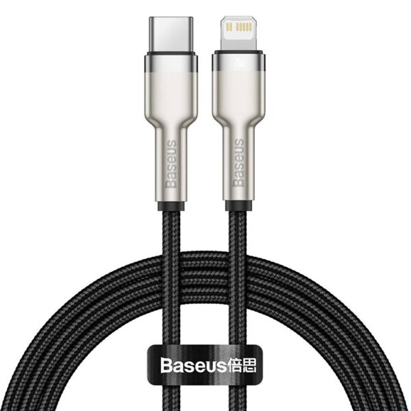 Baseus Cafule Series 1M Metal Data Cable Type-C to iP PD 20W Black – CATLJK-A01 - mymemorylk.com