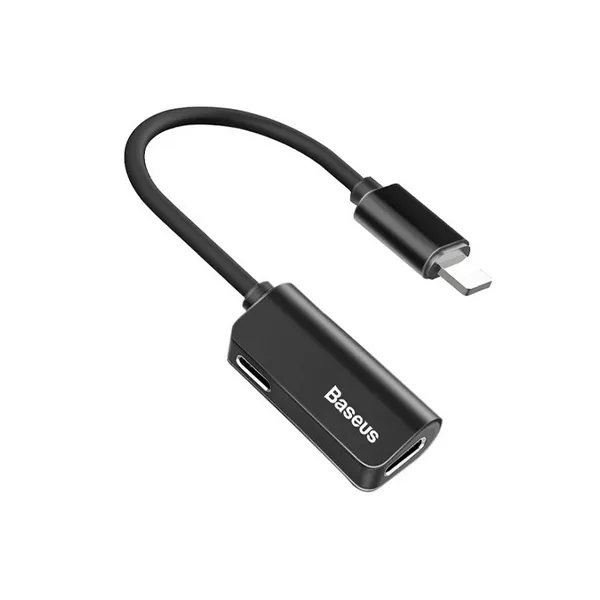 Baseus L37 Audio Converter iP Male to Double iP Female Adapter MY MEMORY Baseus L37 Audio Converter iP Male to Double iP Female Adapter - mymemorylk.com
