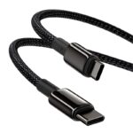 Baseus Tungsten Gold 1M Fast Charging Data Cable Type-C to Type-C 100W – Black - CATWJ-01 - mymemorylk.comac