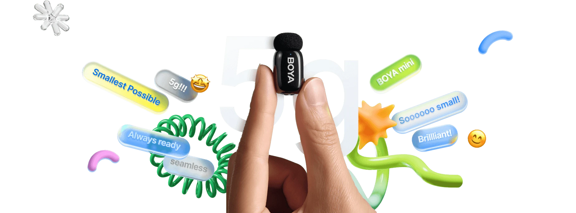 BOYA mini-17 2.4 GHz Ultra Mini Wireless Type-C Microphone -mymemorylk.com