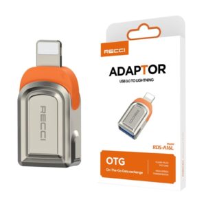 Recci RDS-A16L USB 3.0 To Lightning OTG Adapter - mymemorylk.com