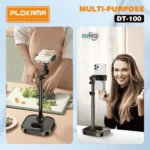PLOKAMA DT100 Flexible Aluminium Desktop Stand – 360° Rotatable Phone & Tablet Holder - mymemorylk.coma