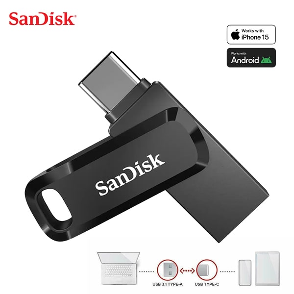 SanDisk Ultra Dual Pen Drive Go USB Type-C 64GB - mymemorylk.com