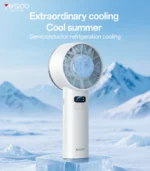 YESIDO YF18 Semiconductor Cooling Handheld Fan 100 Speeds LCD Display Rechargeable Fan - mymemorylk.com