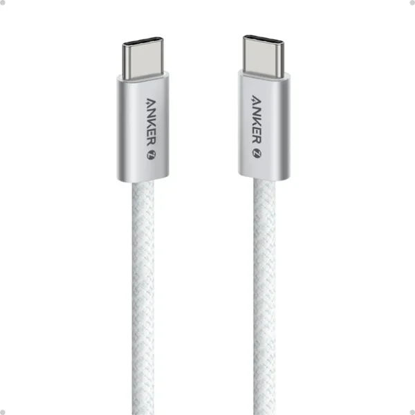 Anker Zolo 240w 1 Meter Usb C To Usb C Dirt Resistant Braided Cable – White – A8060H21